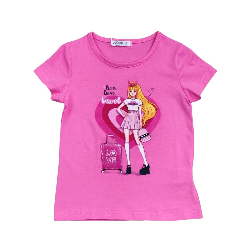 t-shirt girl jersey 3/7 anni