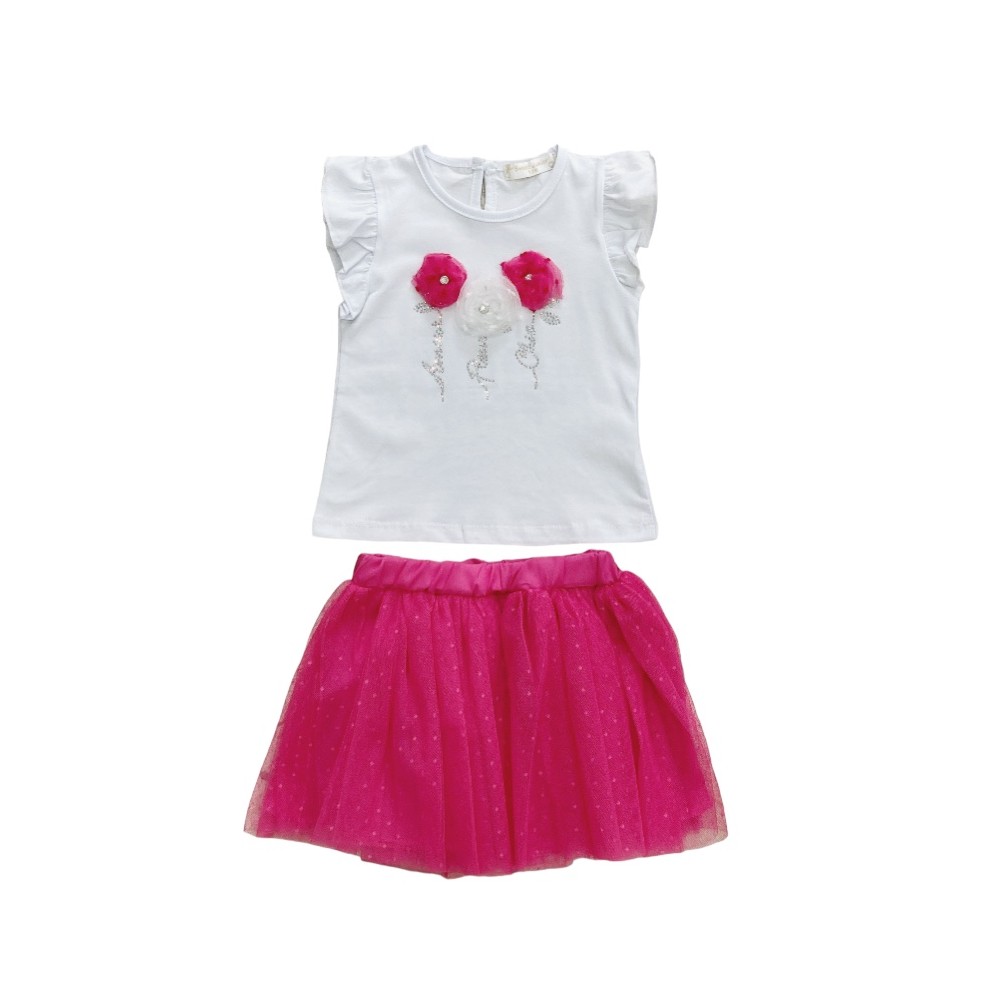 completo baby jersey/tulle 12/36 mesi