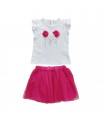 completo baby jersey/tulle 12/36 mesi
