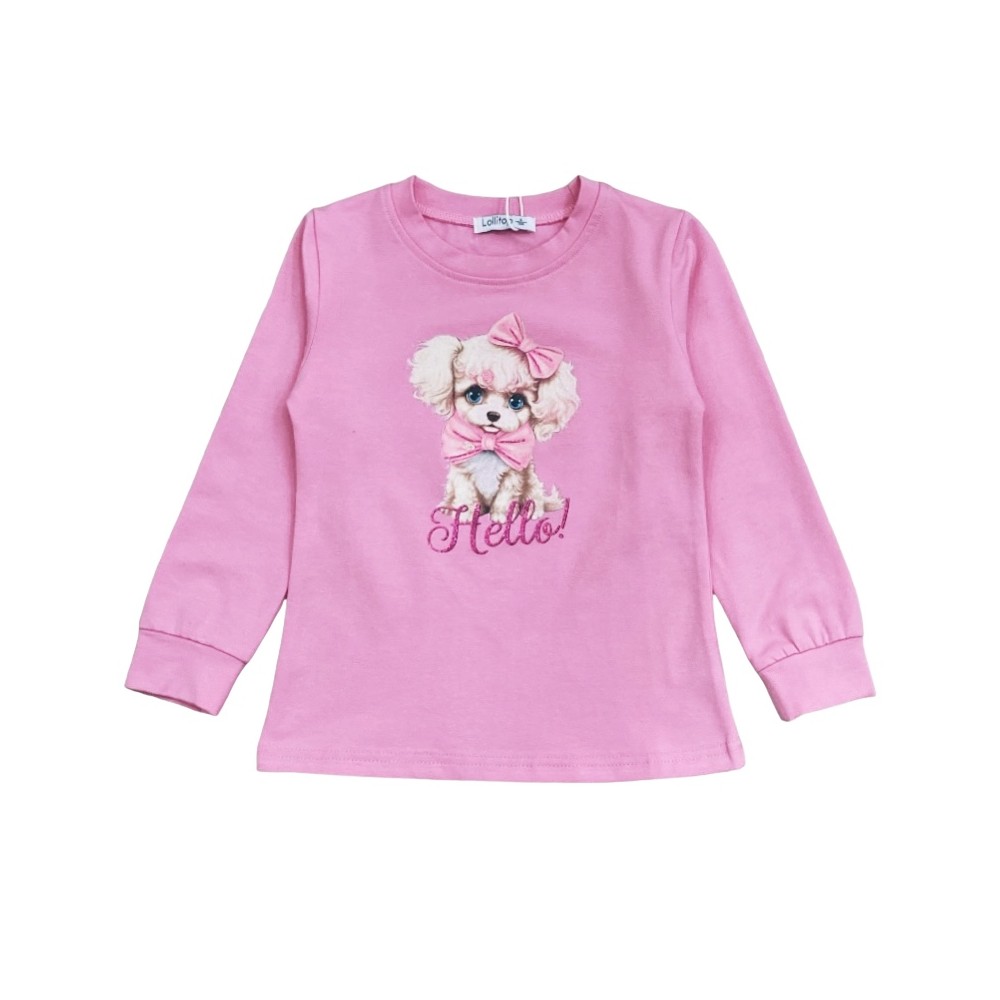 t-shirt girl caldo cotone 3/7 anni