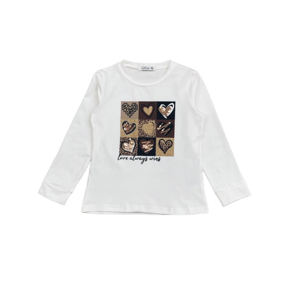 t-shirt girl caldo cotone 3/4-11/12 anni