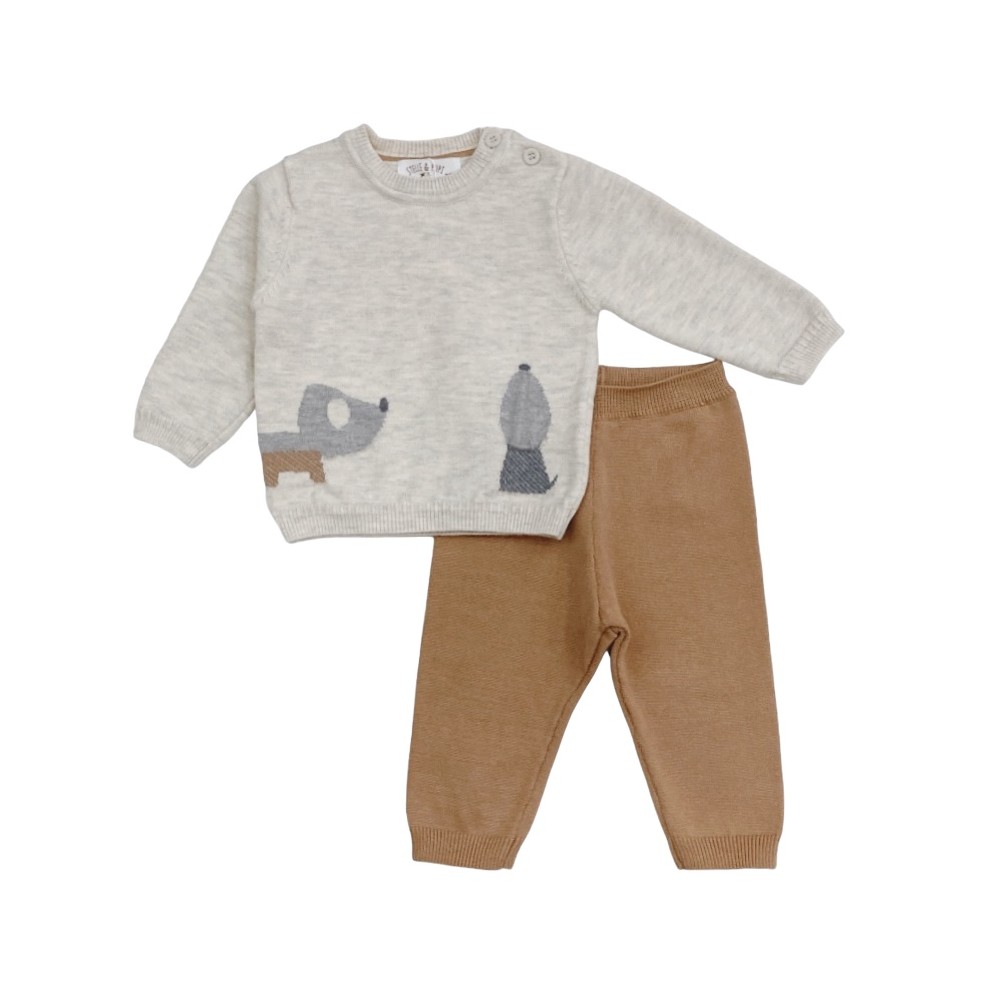 completo baby in maglia 3/6-12/18 mesi