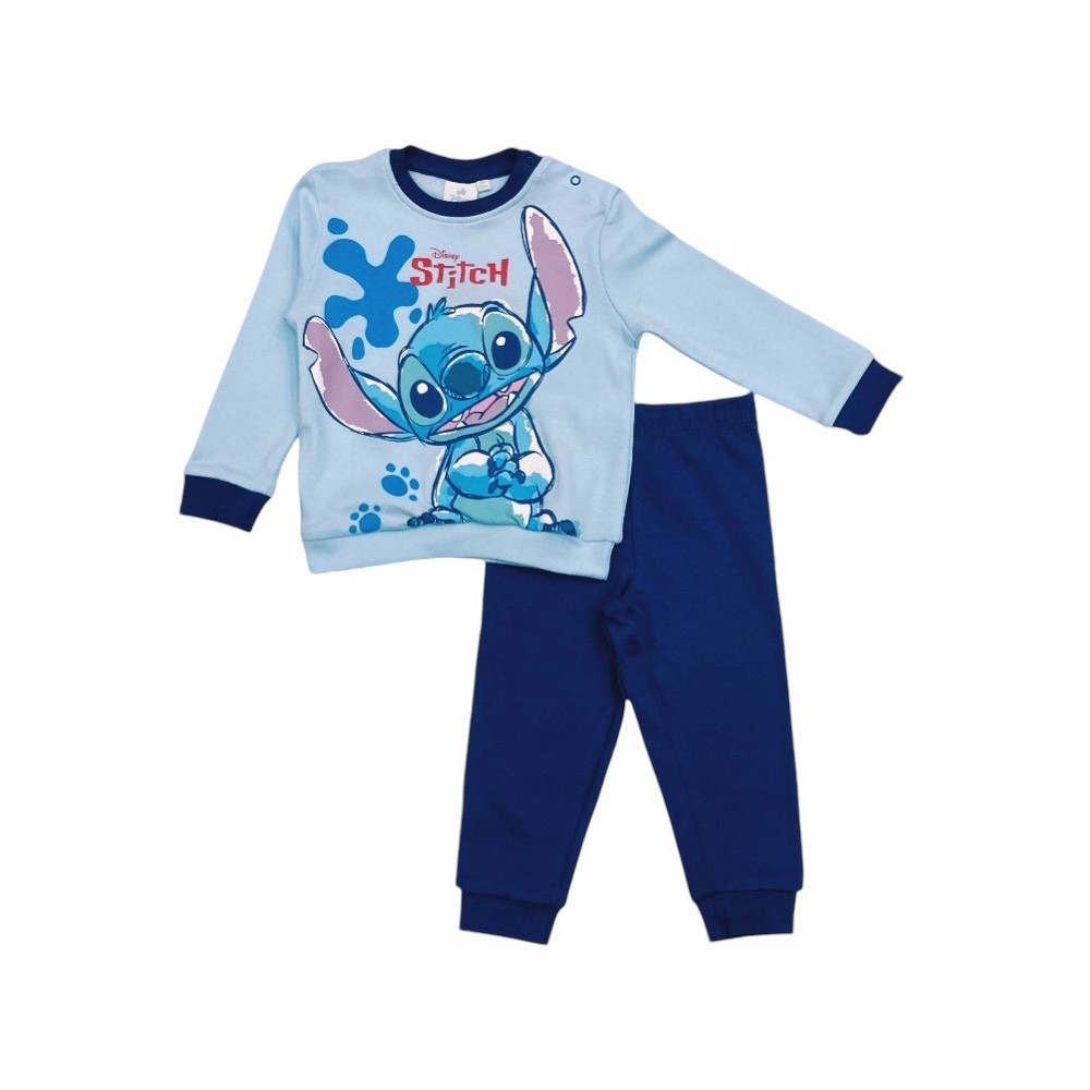 pigiama baby stitch caldo cotone 12/36 mesi