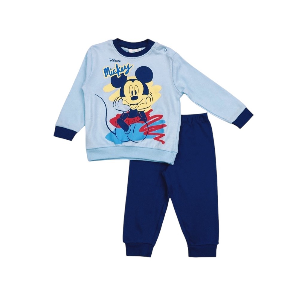 pigiama baby mickey caldo cotone 12/30 mesi