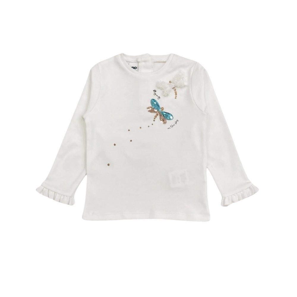 t-shirt girl caldo cotone 3/8 anni