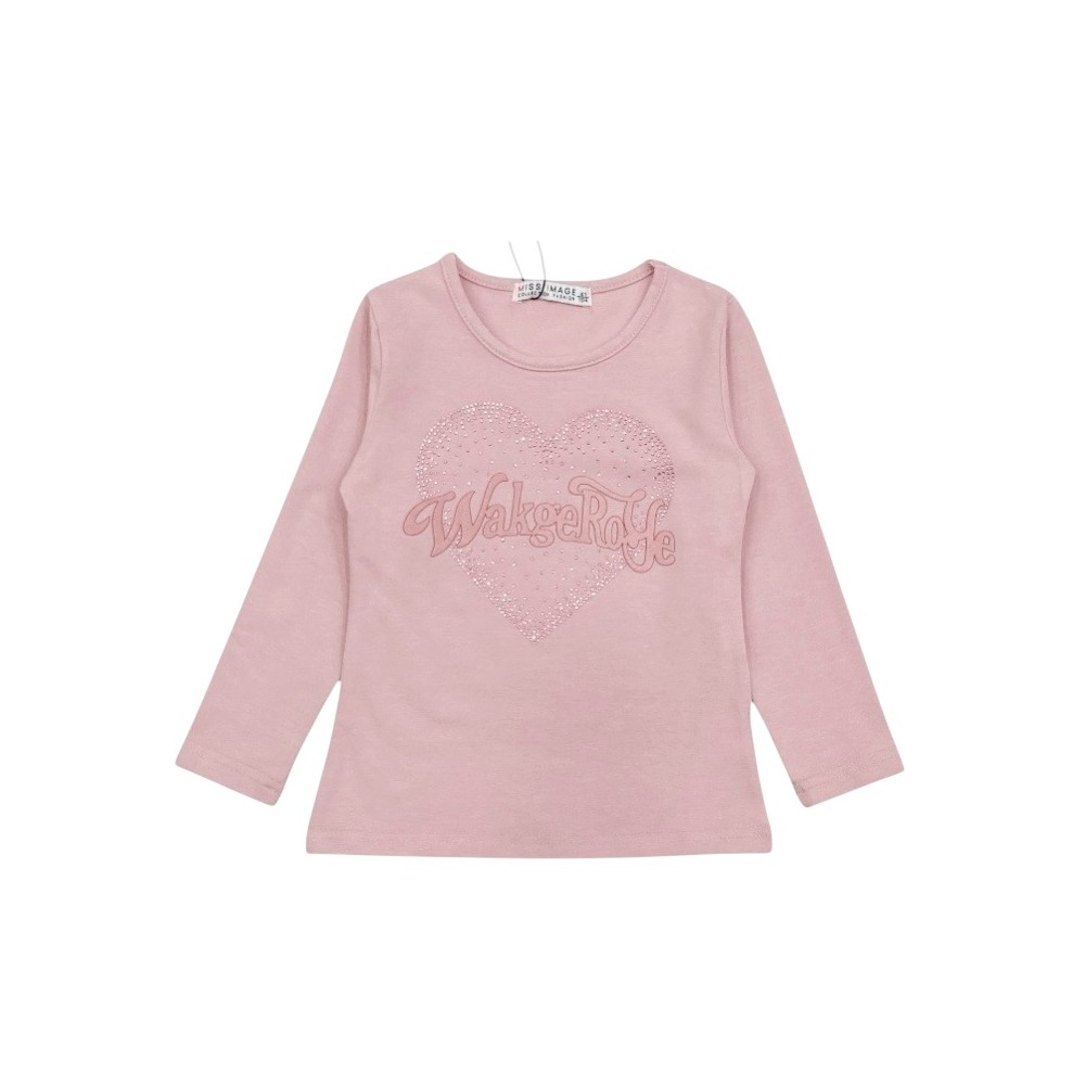 t-shirt girl caldo cotone 4/12 anni