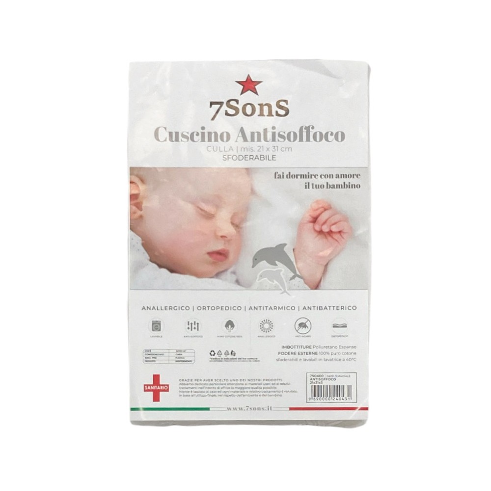 cuscino anti soffoco neonato/a