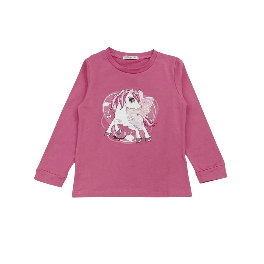 t-shirt girl caldo cotone 3/7 anni