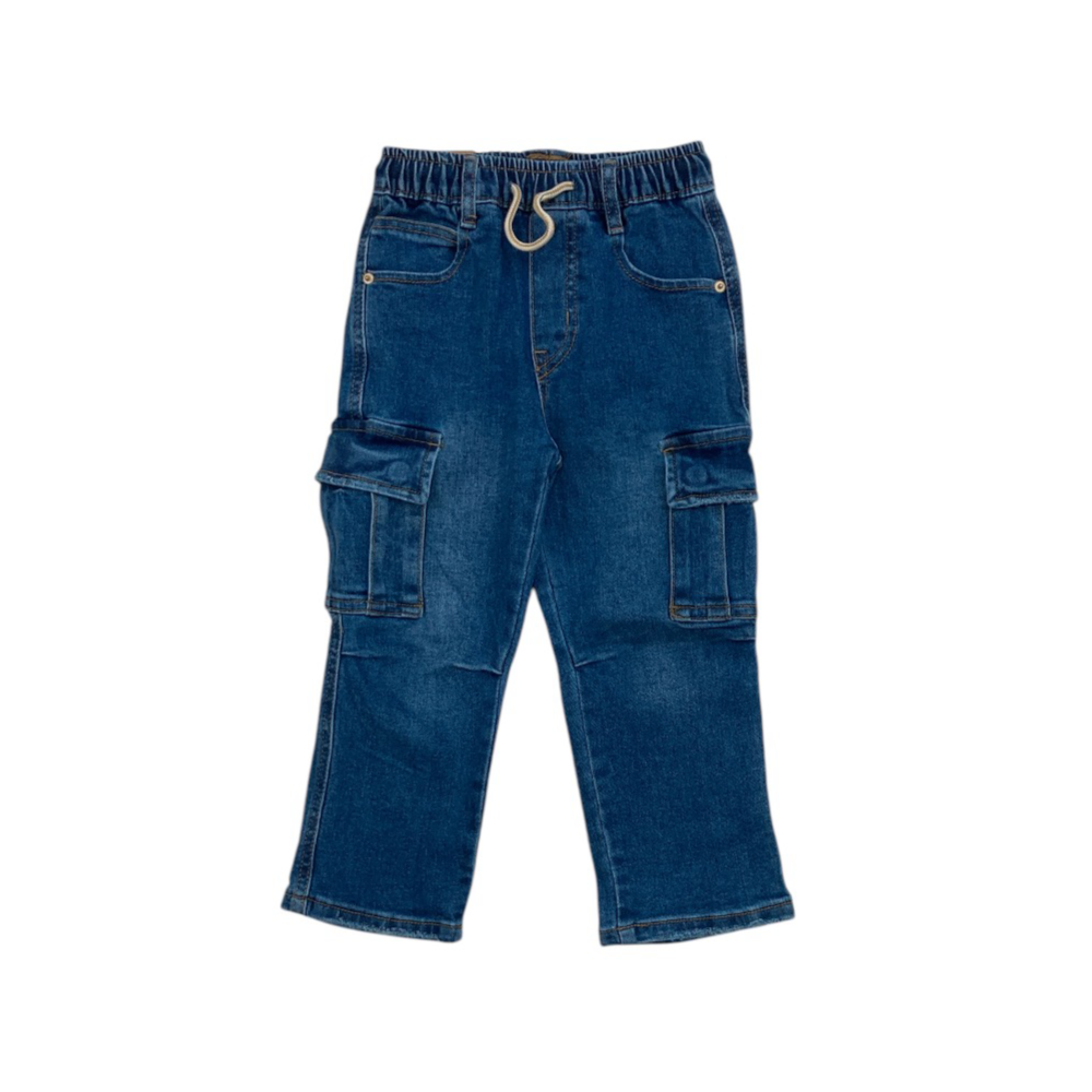 jeans boy cargo 3/8 anni