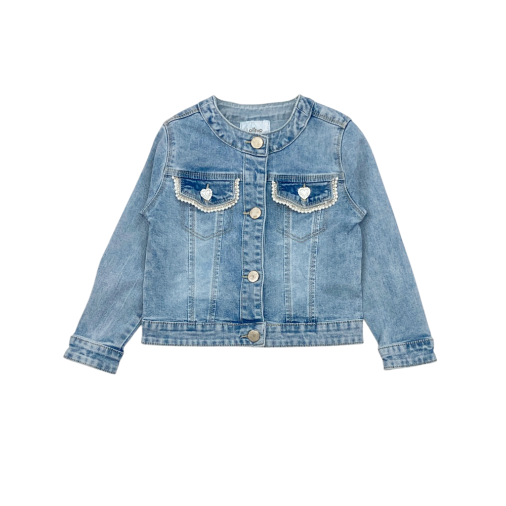 giacca jeans girl 3/4-11/12 anni