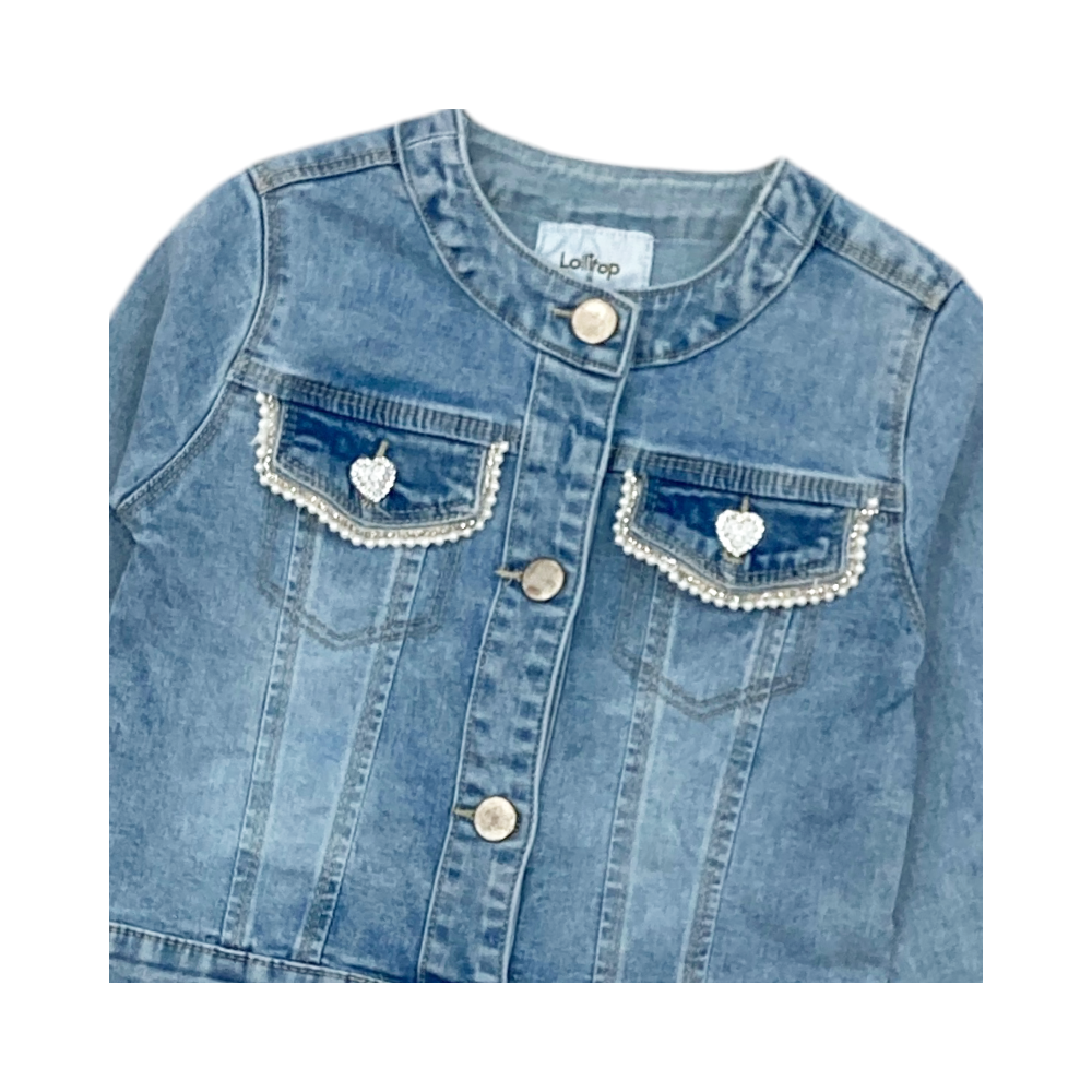 giacca jeans girl 3/4-11/12 anni