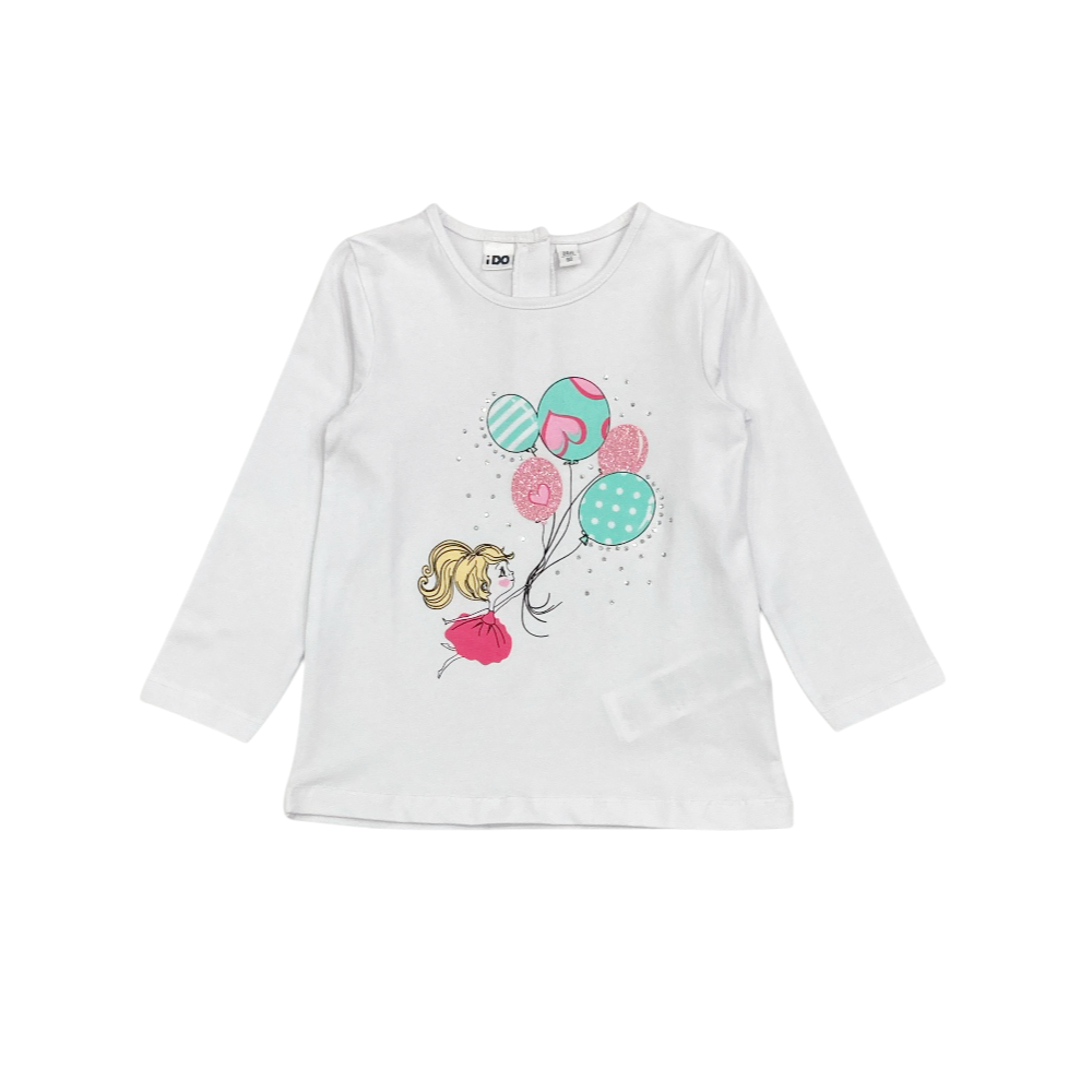 t-shirt girl jersey 3/8 anni