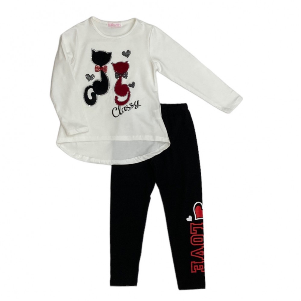 completo girl caldo cotone 4/12 anni