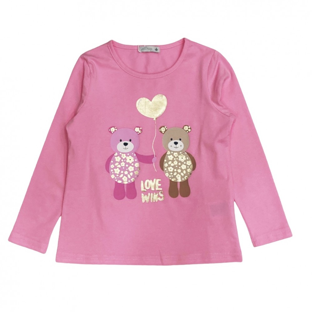 t-shirt girl cotone 3/7 anni