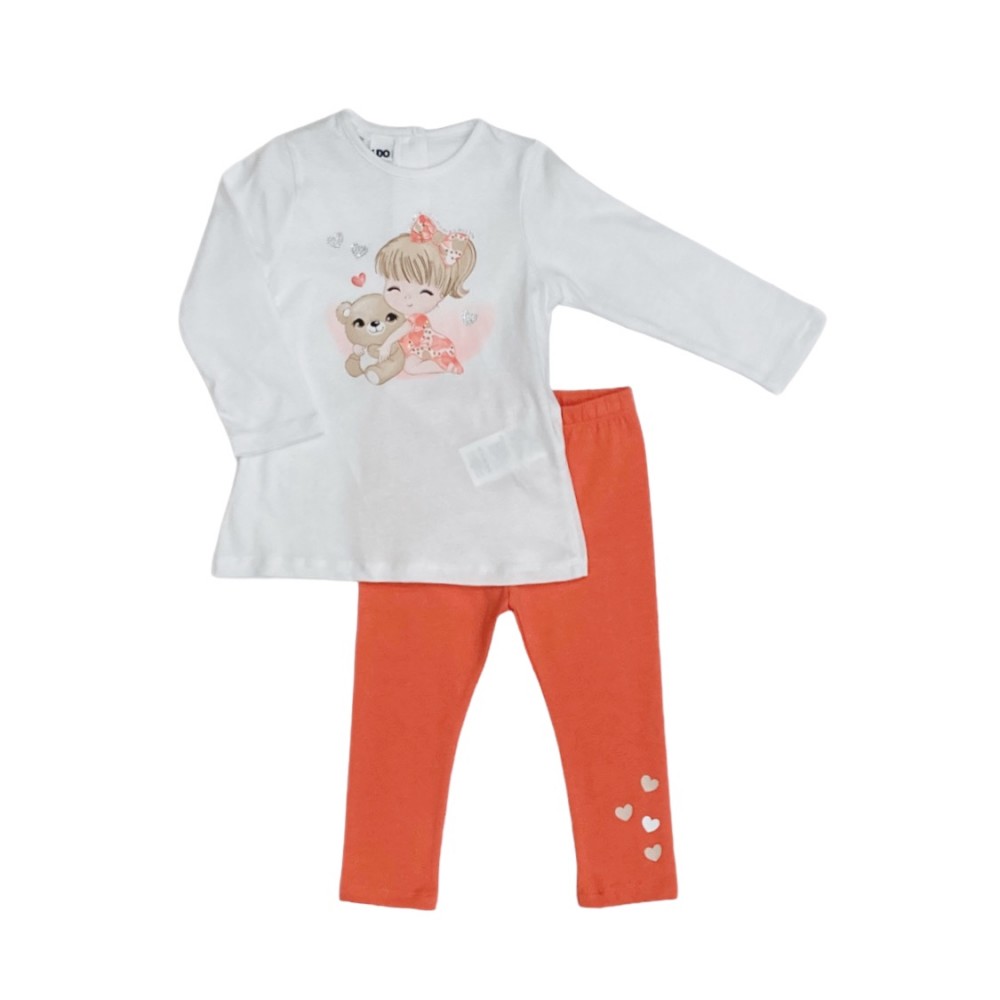 completo girl cotone 3/8 anni