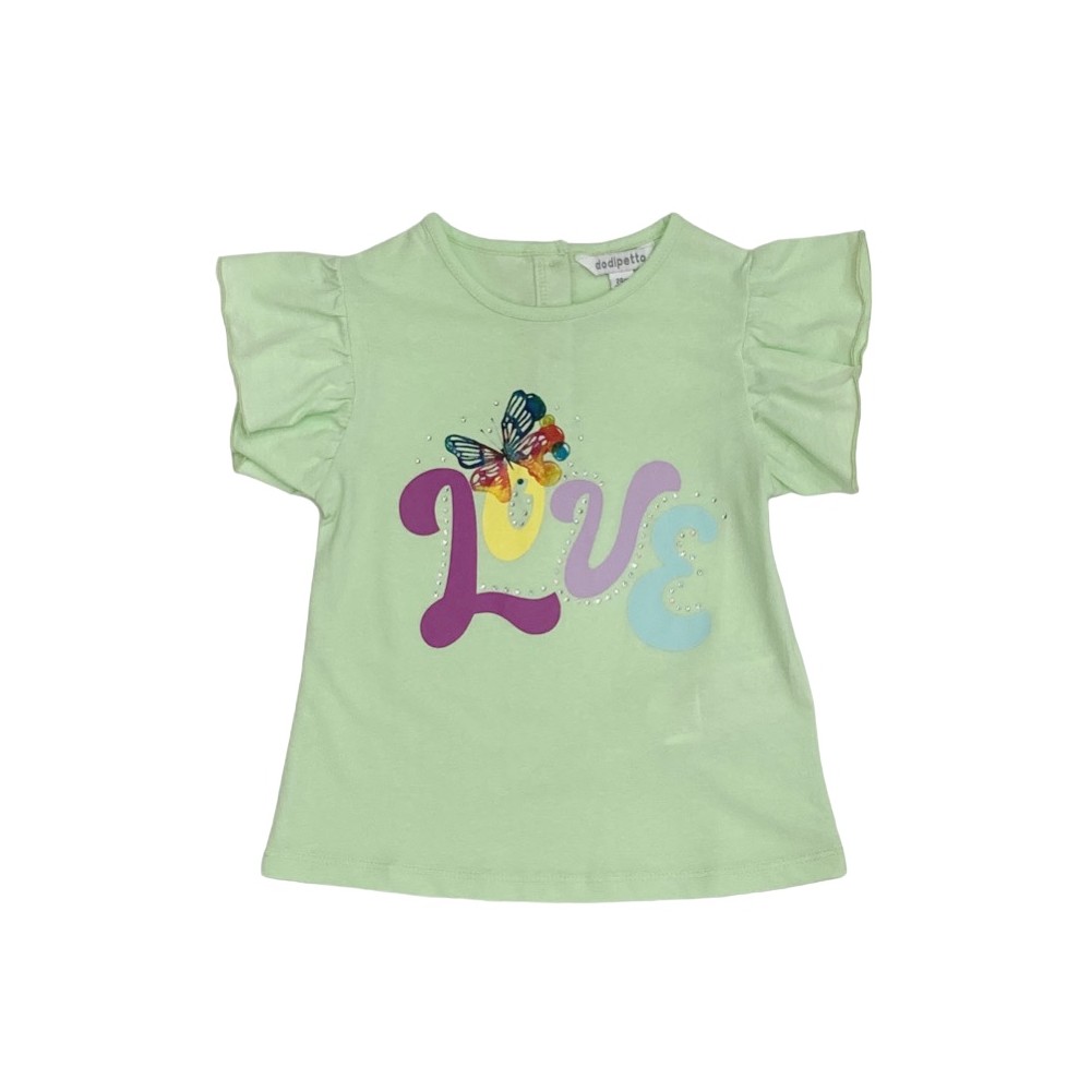 t-shirt girl cotone 3/8 anni