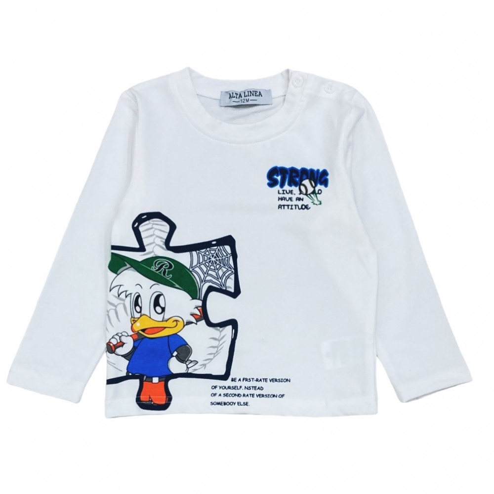 t-shirt baby caldo cotone 12/36 mesi