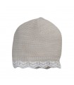 cappellino neonata misto lana